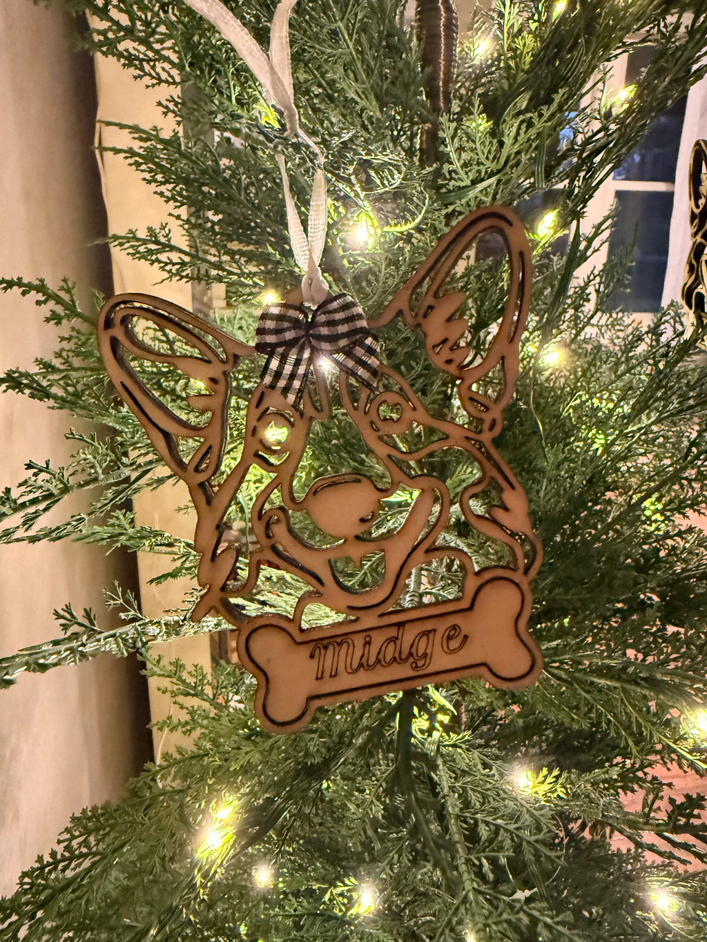 Line Art Dog Ornaments