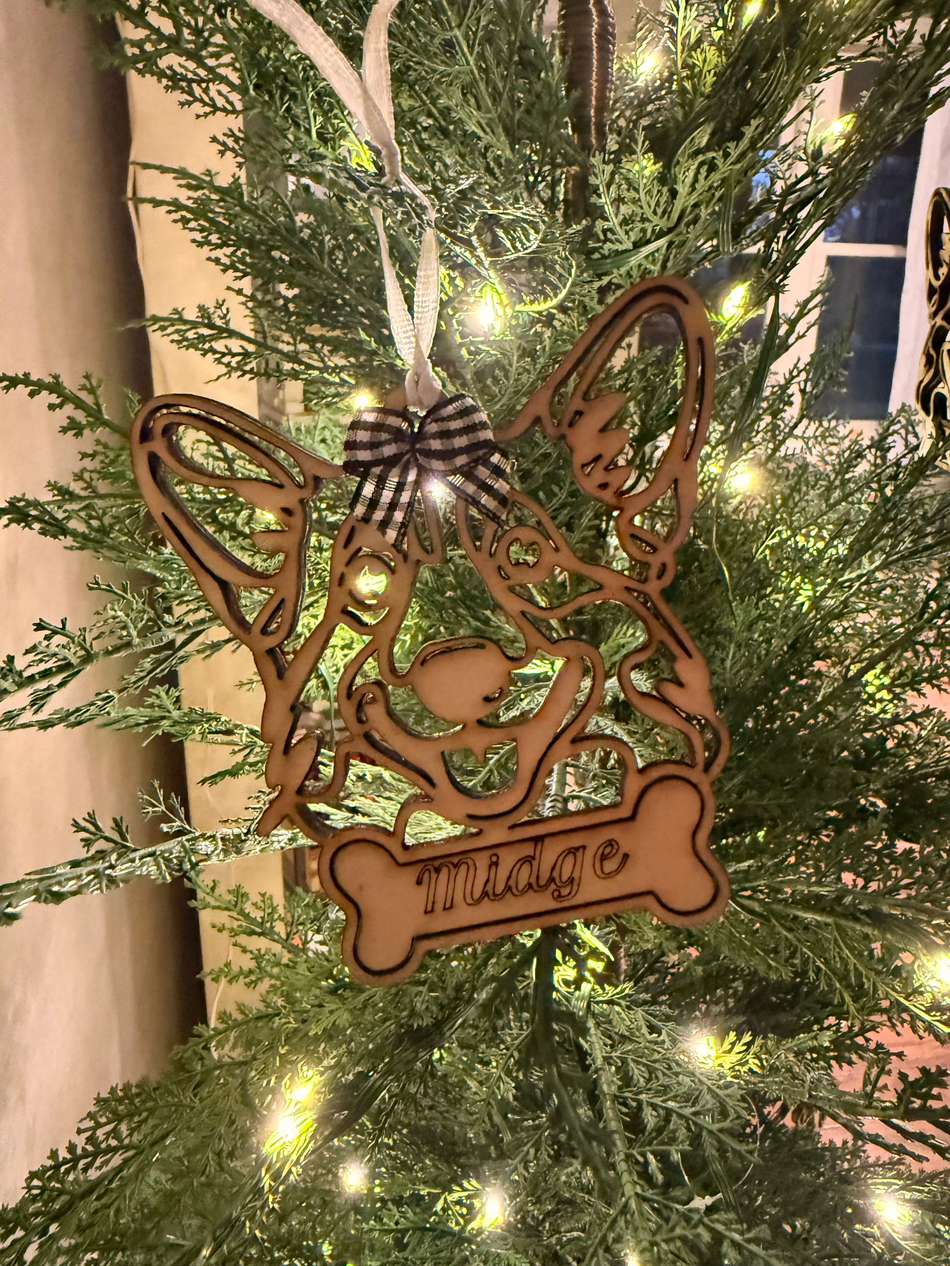 Line Art Dog Ornaments