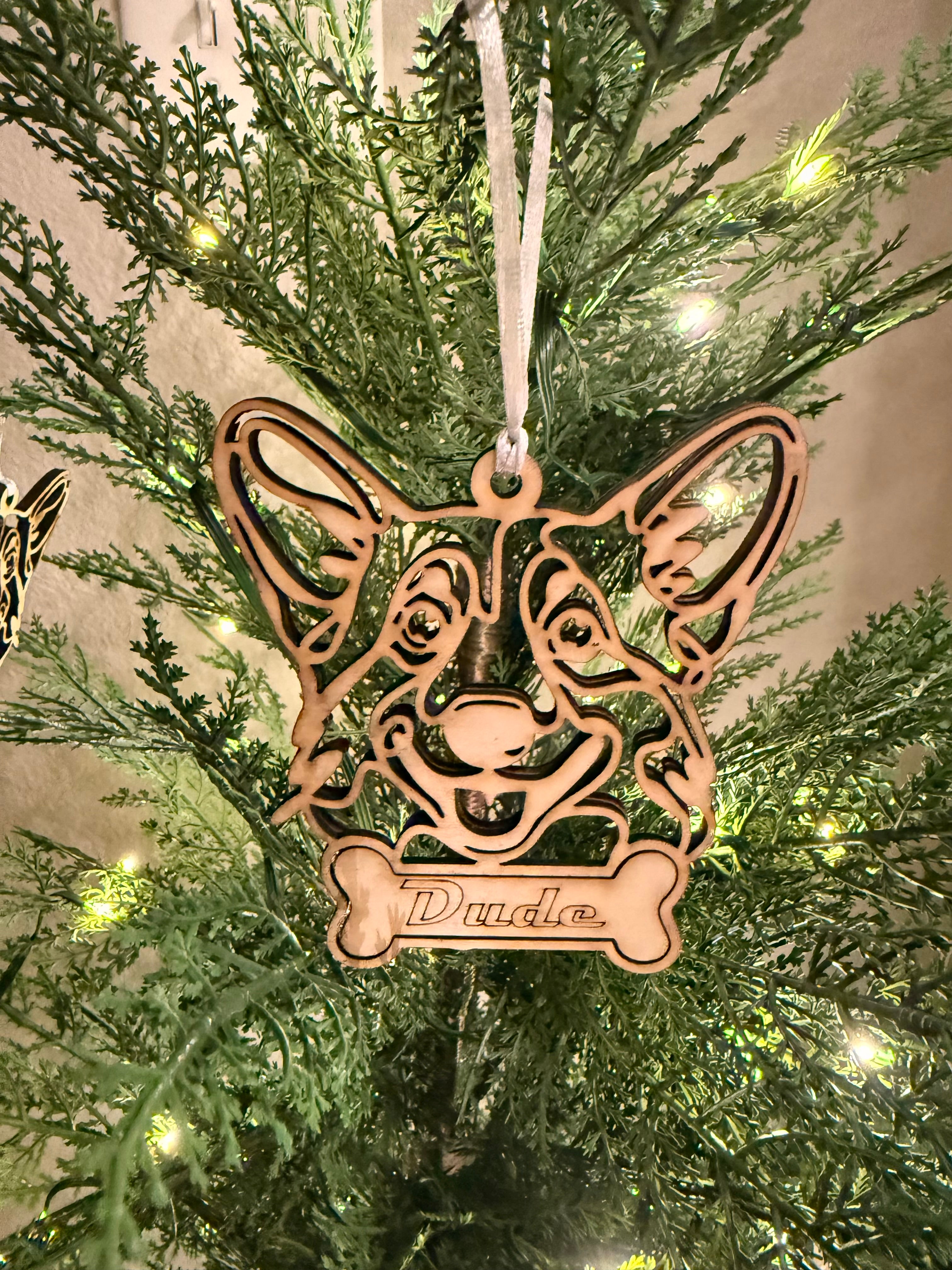 Line Art Dog Ornaments