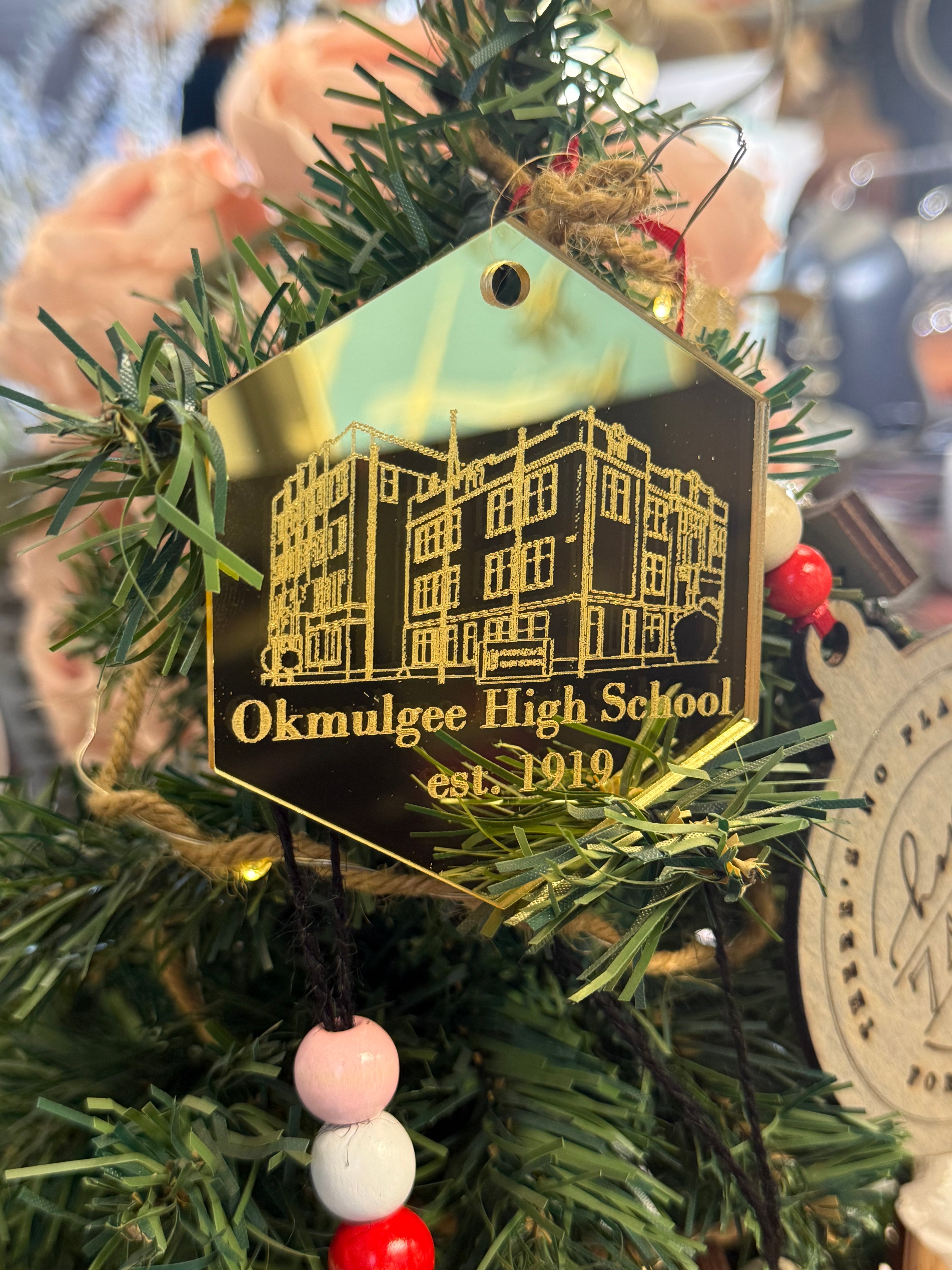Okmulgee High School Gold ornament